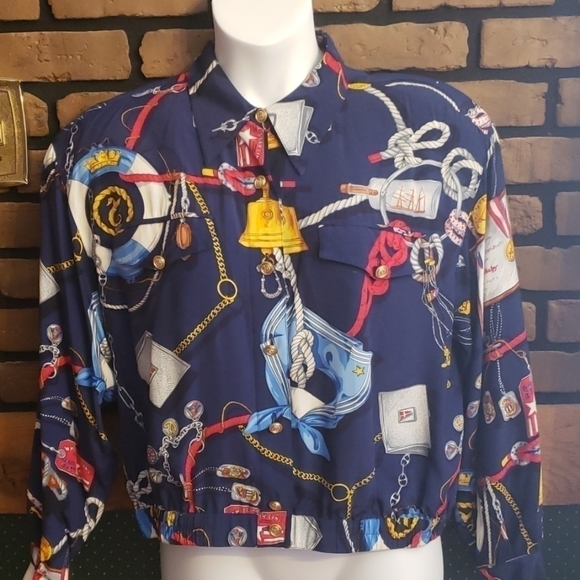 𝅺LIZ CLAIBORNE nautica jacket/shirt size 14 - Picture 1 of 4